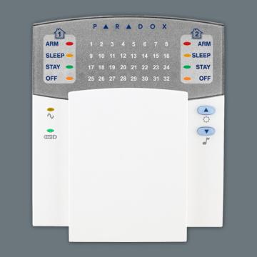Paradox Keypad K32 32-Zone Hardwired LED Keypad Module-closed